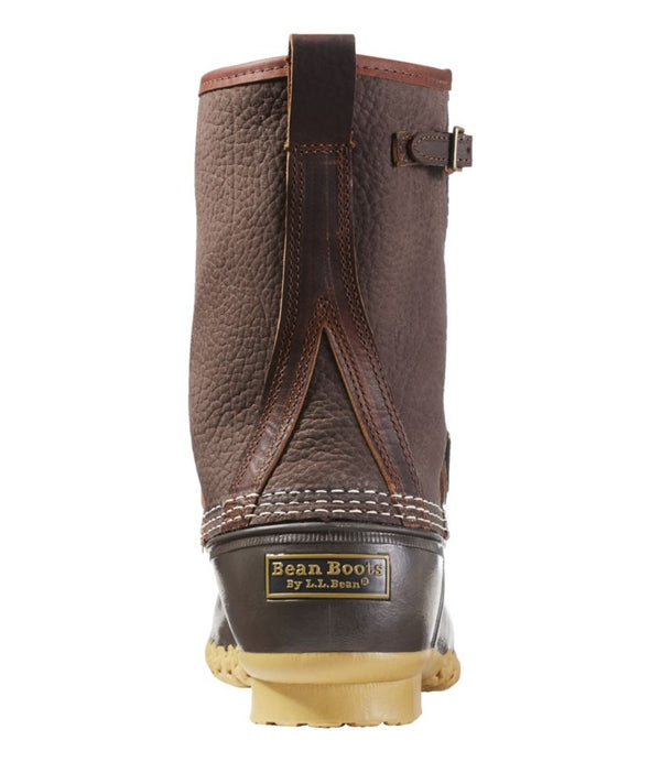 Men's Bean Boots, 10" Engineer Buckle Flannel-Lined