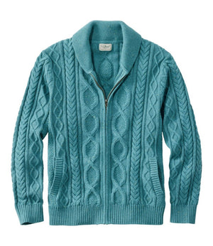 Men's Bean's Heritage Soft Cotton Fisherman Sweater, Full-Zip