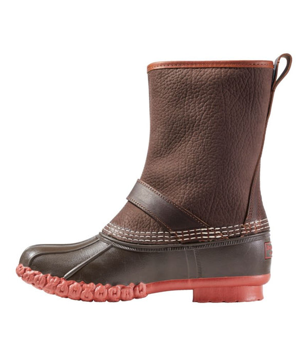 Women's Bean Boots, 10" Engineer Buckle Flannel-Lined