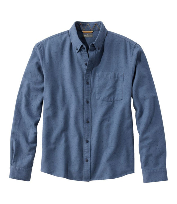 Men's Signature Donegal Woven Shirt, Long-Sleeve