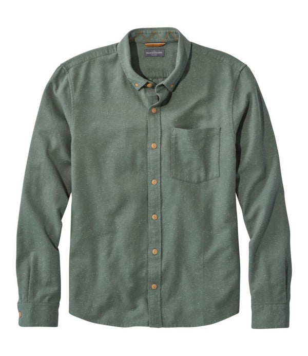 Men's Signature Donegal Woven Shirt, Long-Sleeve