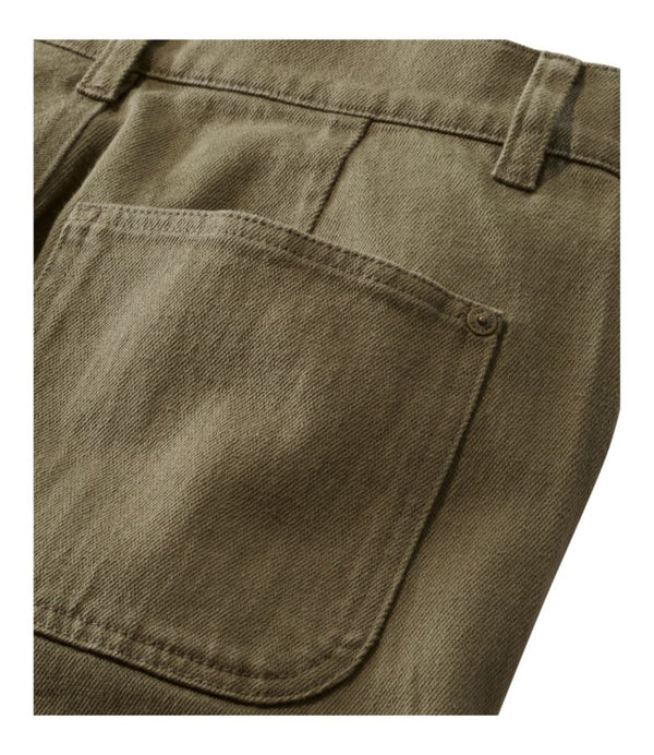 Women's Signature Washed Cotton Barrel Pants, High-Rise Tapered Leg