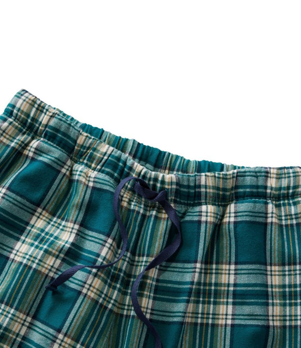 L.L.Bean Flannel Sleep Pants, Plaid Fleece-Lined