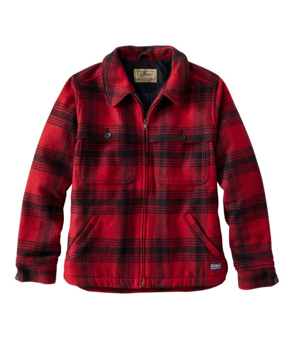 Women's Maine Guide Zip Front Jac-Shirt with Primaloft, Plaid