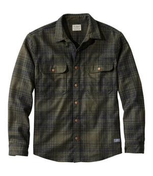 Men's Maine Guide Lightweight Merino Wool Field Shirt, Plaid