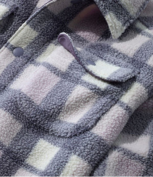 Kids' Cozy Fleece Shirt Jacket, Plaid