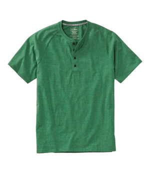 Men's Comfort Stretch Pima Tee Shirt, Short-Sleeve Henley
