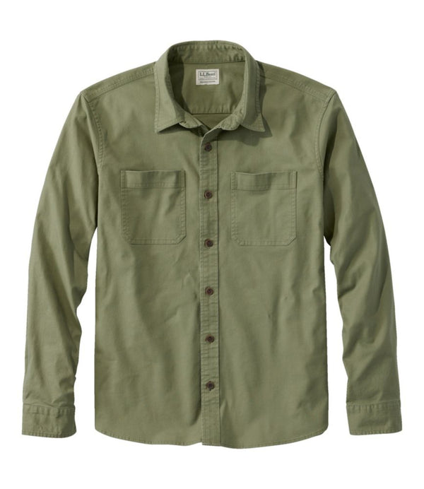 Men's BeanFlex® Twill Shirt, Slightly Fitted Untucked Fit, Long-Sleeve
