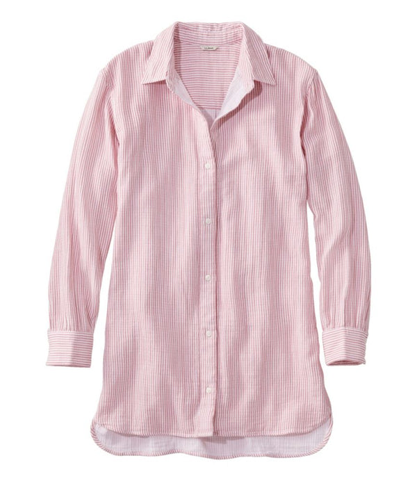 Women's Cloud Gauze Cover-Up Shirt, Stripe