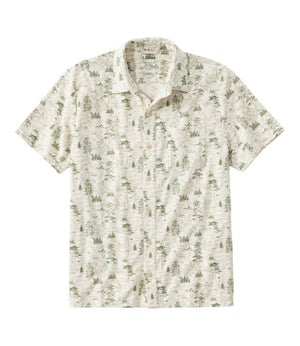 Men's Lakewashed Performance Shirts, Button-Front Shirt, Short-Sleeve, Print