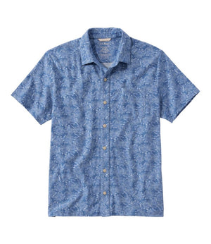 Men's Lakewashed Performance Shirts, Button-Front Shirt, Short-Sleeve, Print