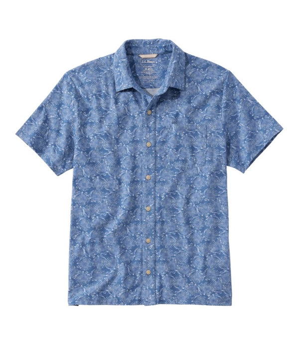 Men's Lakewashed Performance Shirts, Button-Front Shirt, Short-Sleeve, Print