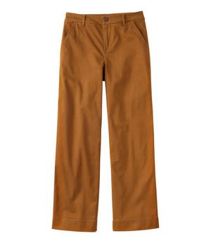 Women's Comfort Stretch Pants, Mid-Rise Wide-Leg Chino