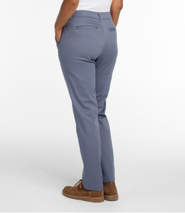 Women's Comfort Stretch Pants, Mid-Rise Straight-Leg Chino