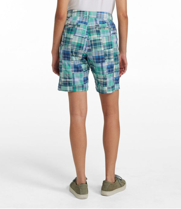 Women's Comfort Stretch Shorts, Patchwork Bermudas 9"