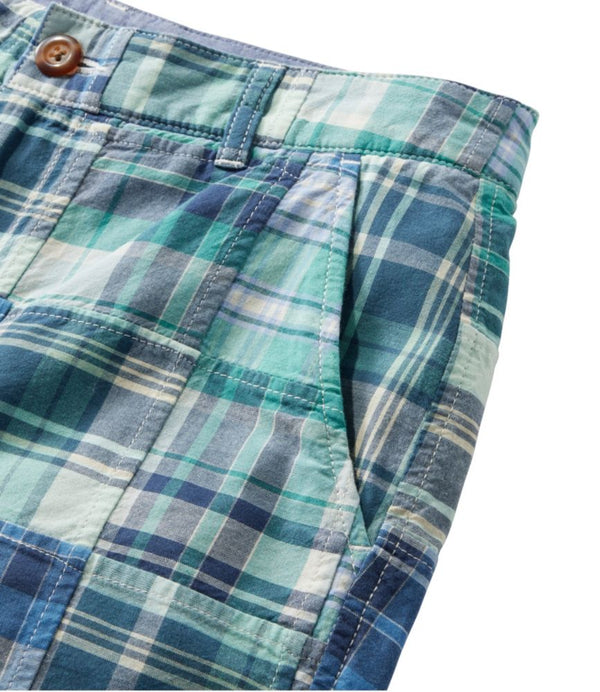 Women's Comfort Stretch Shorts, Patchwork Bermudas 9"