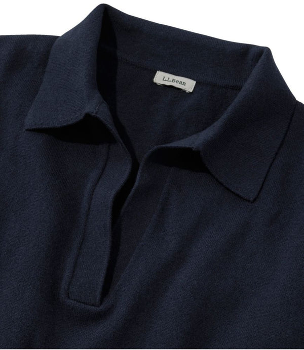 Women's Cotton/Cashmere Sweater, Polo