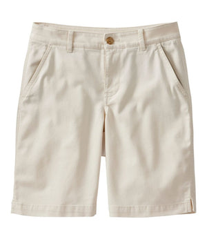 Women's Comfort Stretch Shorts, Chino Bermudas 9"