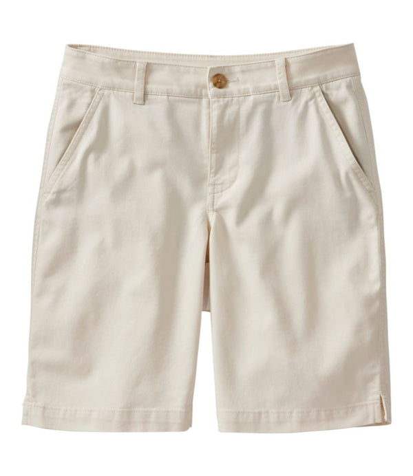 Women's Comfort Stretch Shorts, Chino Bermudas 9"