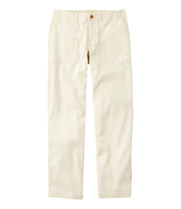 Women's Comfort Stretch Cotton/Linen Pants, High-Rise Ankle