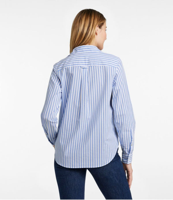 Women's Essential Cotton Poplin Shirt, Long-Sleeve