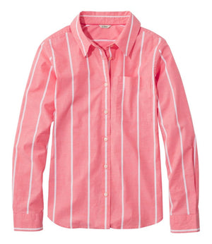 Women's Essential Cotton Poplin Shirt, Long-Sleeve