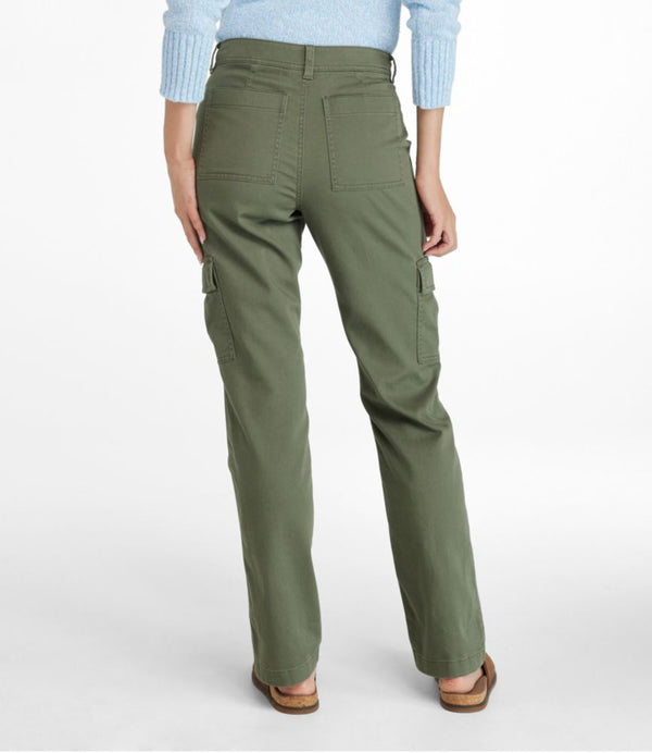 Women's Comfort Stretch Pants, Mid-Rise Straight-Leg Cargo