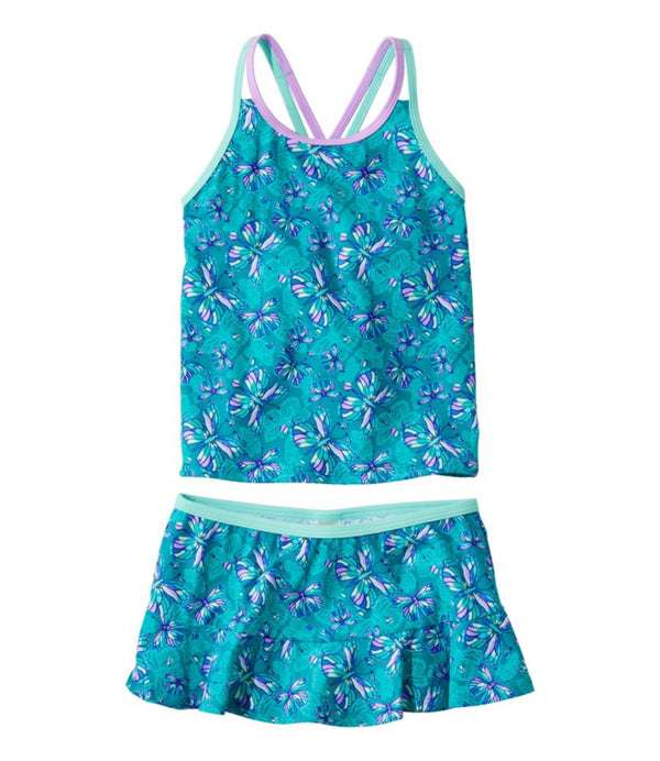 Girls' Watersports Swimwear, Tankini Skirt Set