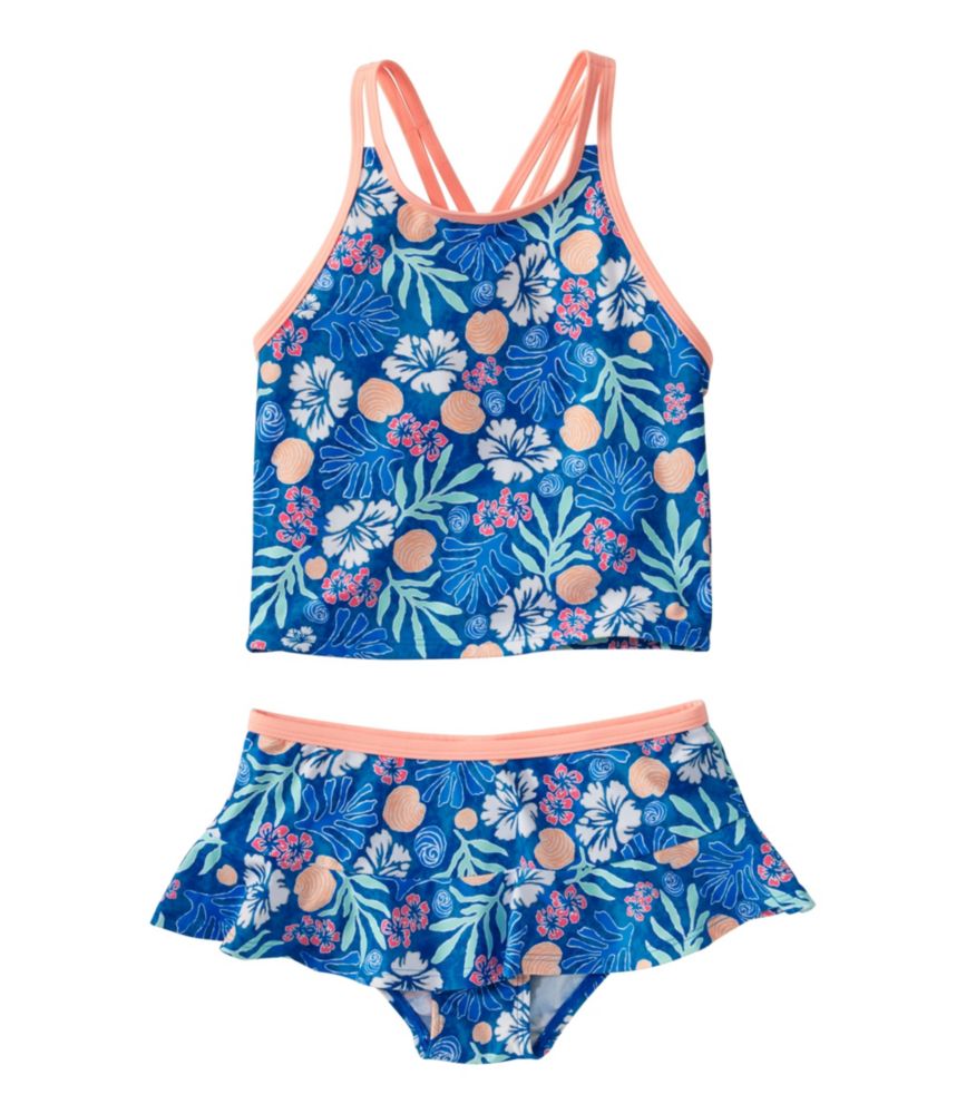 Girls' Watersports Swimwear, Tankini Skirt Set