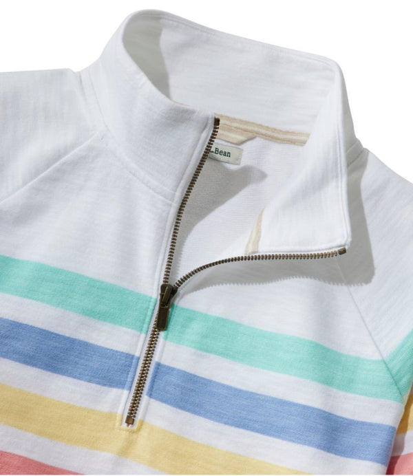 Women's Peaks Island Quarter-Zip Pullover, Stripe