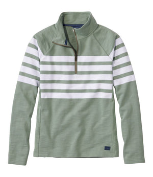 Women's Peaks Island Quarter-Zip Pullover, Stripe