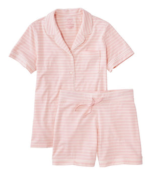 Women's Super-Soft Shrink-Free Pajamas, Short Set Stripe