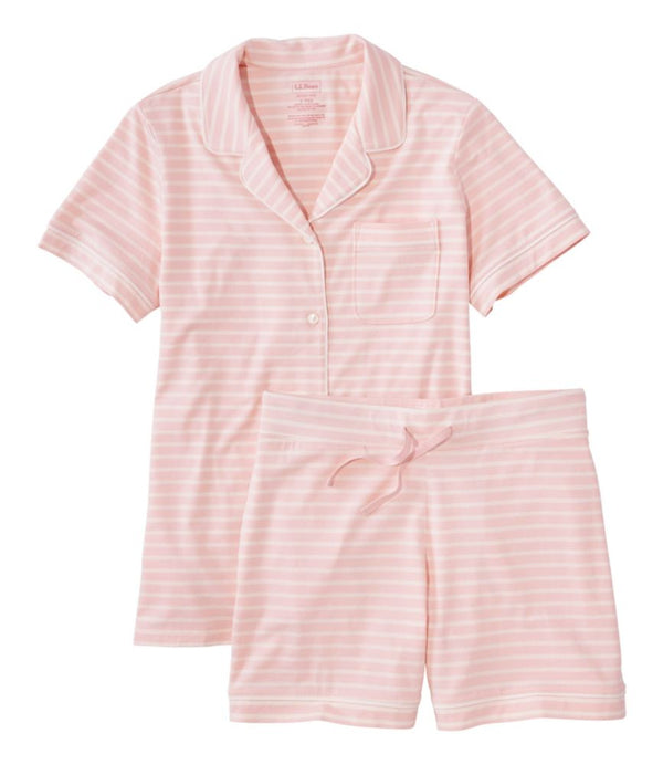 Women's Super-Soft Shrink-Free Pajamas, Short Set Stripe