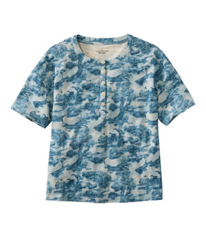 Women's Signature Slub Tee, Short-Sleeve Henley Novelty
