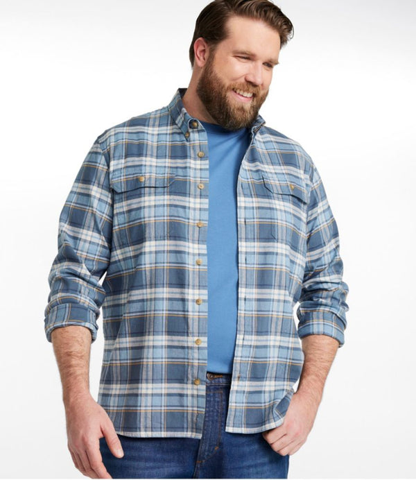 Men's Stonecoast Hemp Shirt, Long-Sleeve, Slightly Fitted Untucked Fit