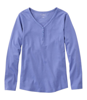 Women's L.L.Bean V-Neck Henley, Long-Sleeve
