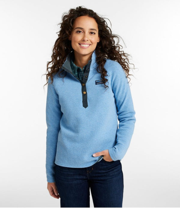 Women's Lakewashed Double-Knit Quarter-Snap