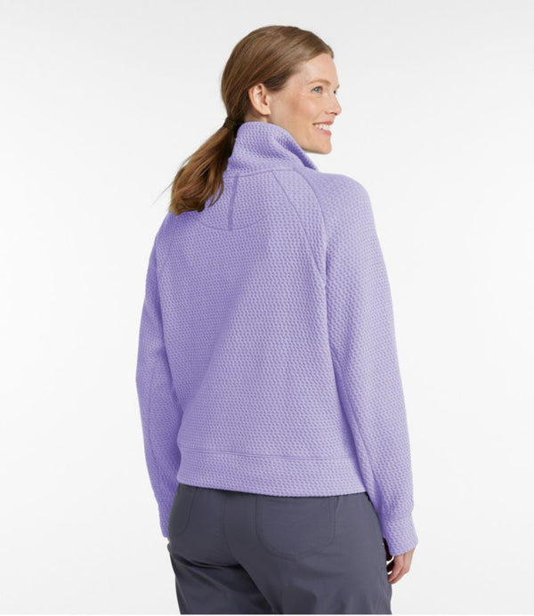 Women's Ridgeknit Half-Zip Pullover, Oversized
