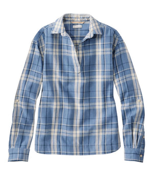 Women's Signature Relaxed Hemp-Blend Popover Shirt