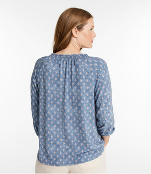 Women's Camden Hills Tee, Three-Quarter-Sleeve Print