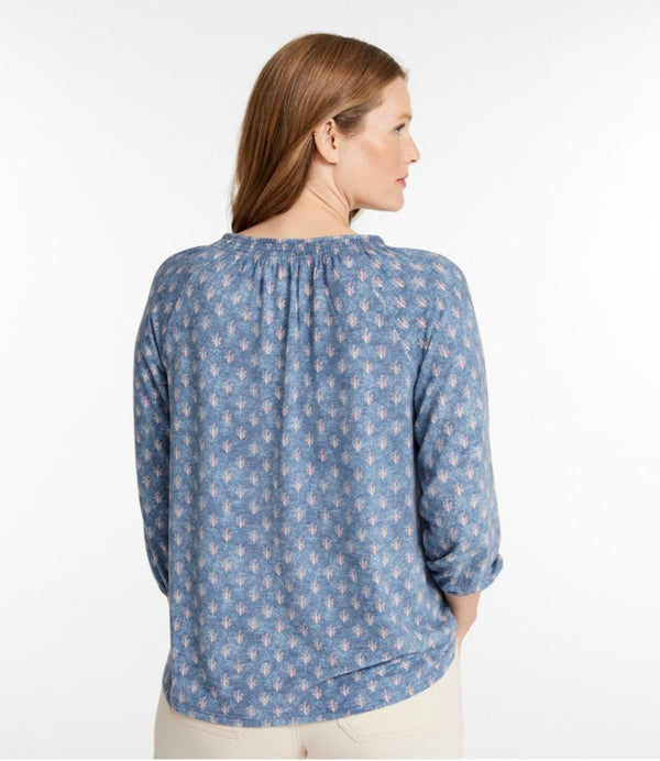 Women's Camden Hills Tee, Three-Quarter-Sleeve Print