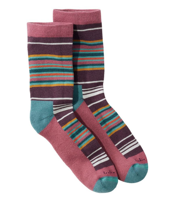 Adults' Wicked Soft Cotton Socks, Multi Stripe