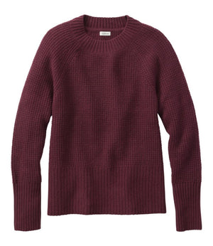 Women's SuperSoft Waffle Sweater, Crewneck
