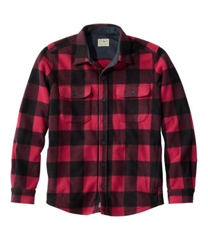 Men's Bean's Mariner Fleece Shirt, Print
