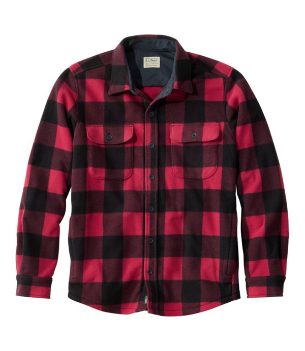Men's Bean's Mariner Fleece Shirt, Print