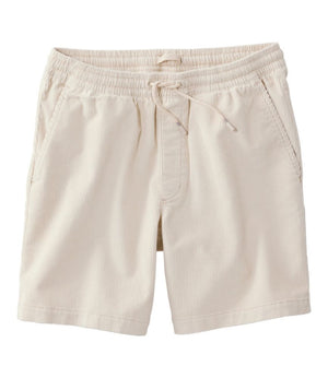 Men's Wide-Wale Cord Pull-On Shorts, 7"