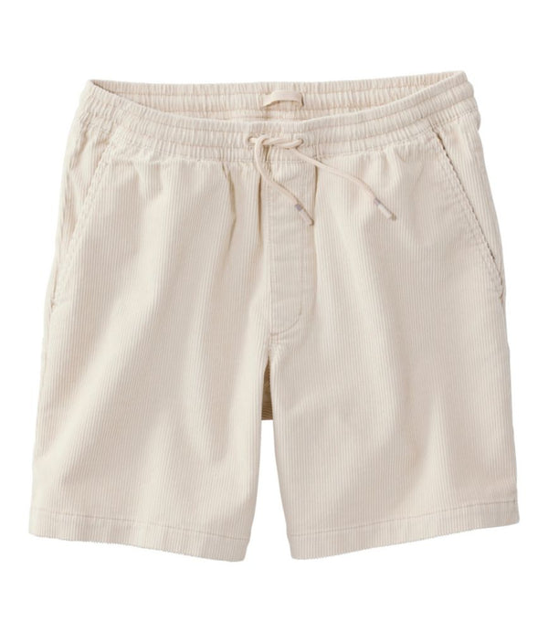Men's Wide-Wale Cord Pull-On Shorts, 7"