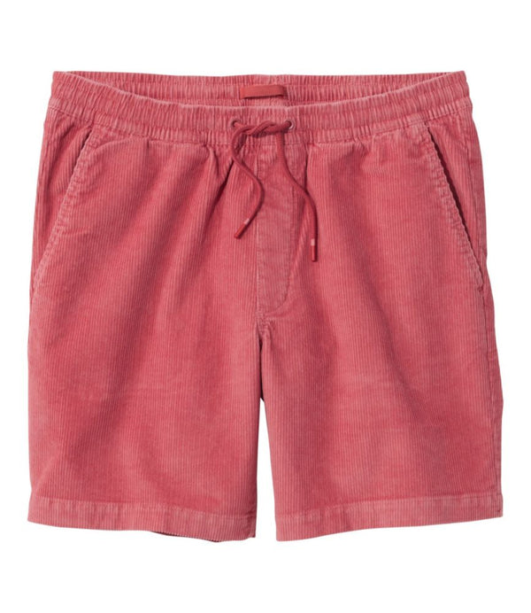 Men's Wide-Wale Cord Pull-On Shorts, 7"