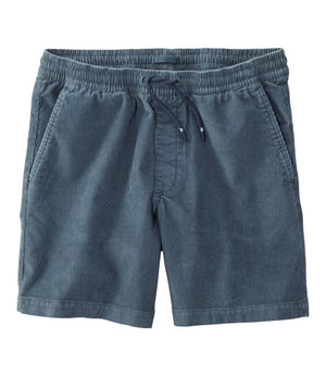Men's Wide-Wale Cord Pull-On Shorts, 7"
