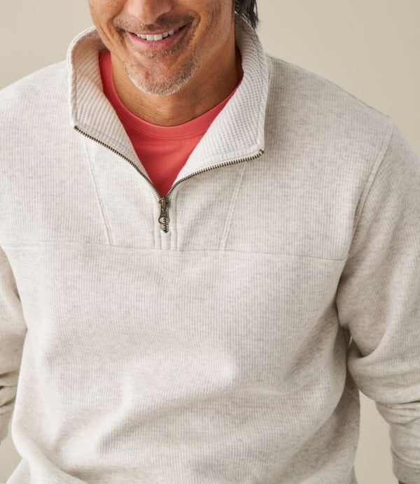 Men's All Seasons Textured Sweats, Quarter-Zip